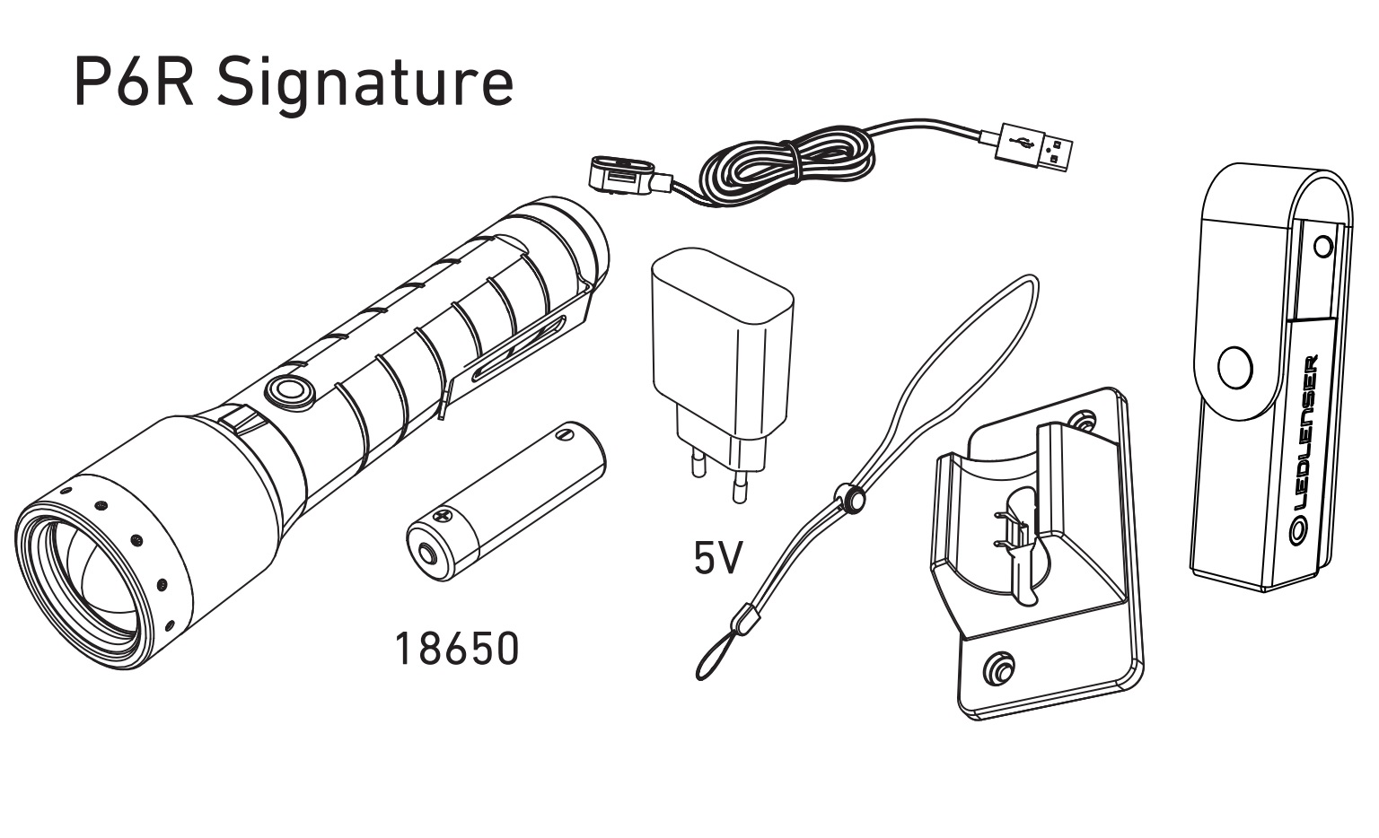 Latarki Ledlenser P6R Signatur akcesoria w zestawie