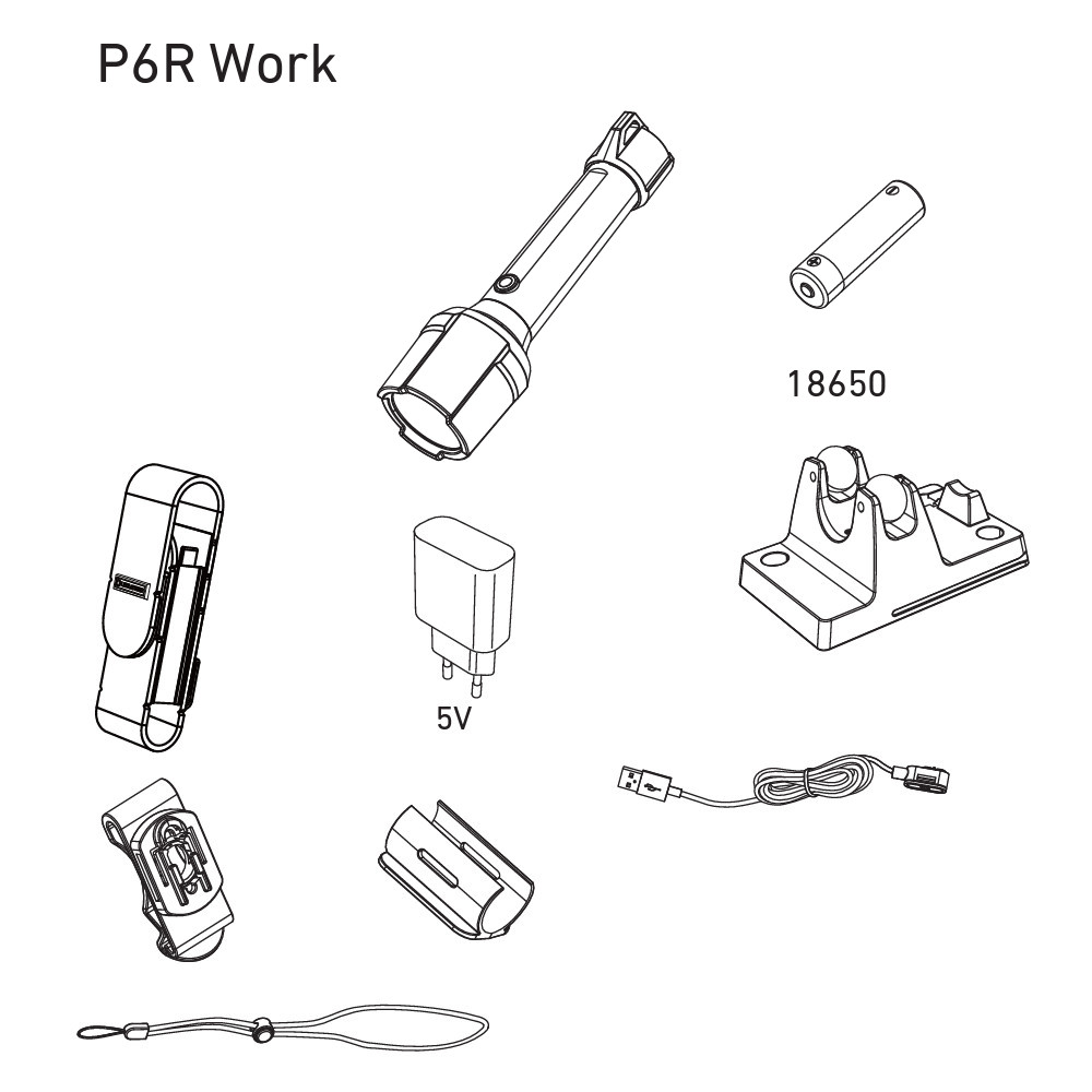 Latarki Ledlenser – P6R Work zestaw